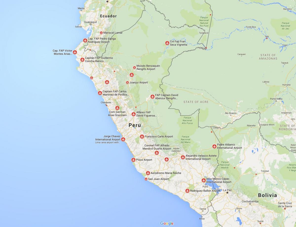 aeroporti Peru mappa