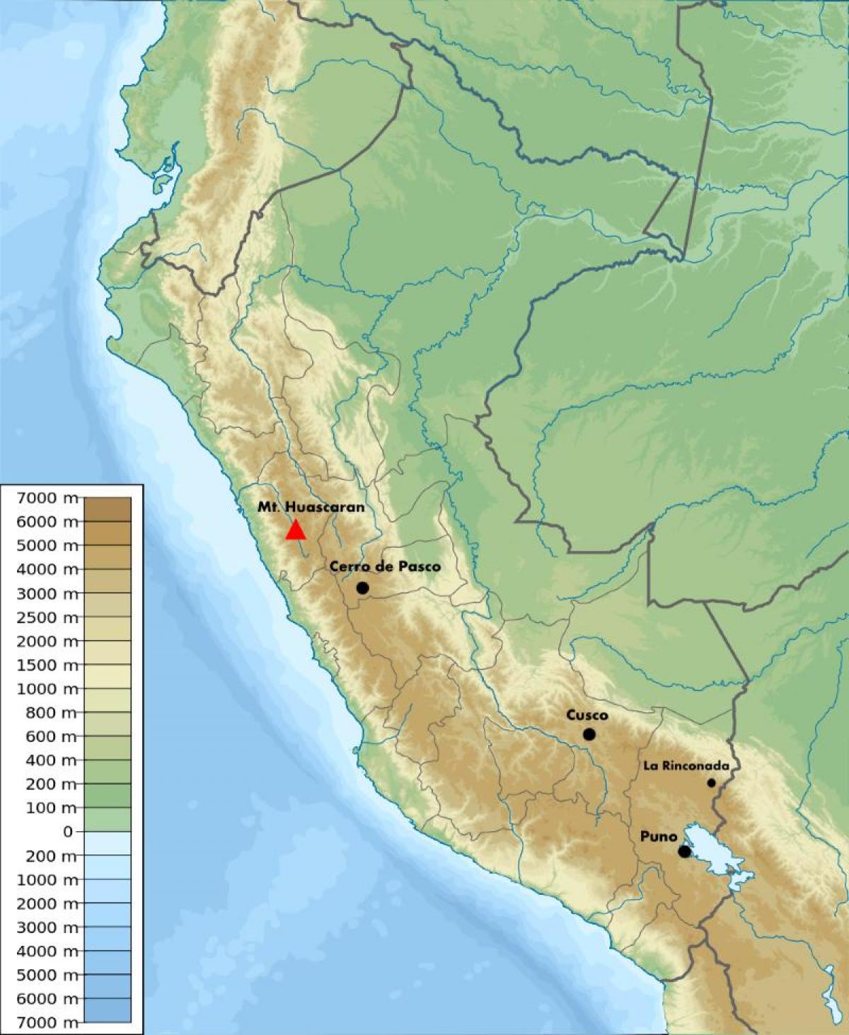 altitudine mappa Perù