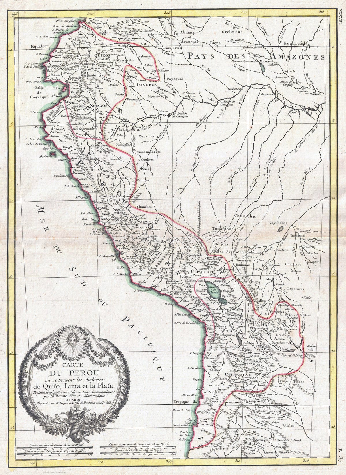 mappa di antica mappa del Perù