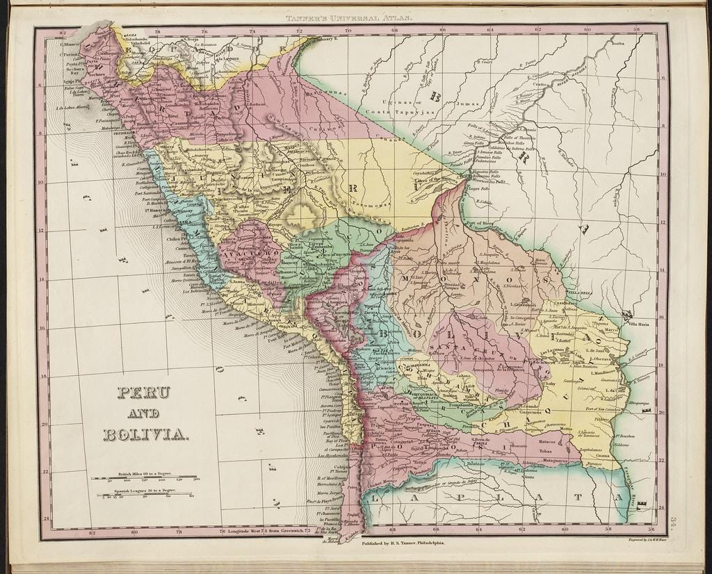 mappa dell'antico Perù