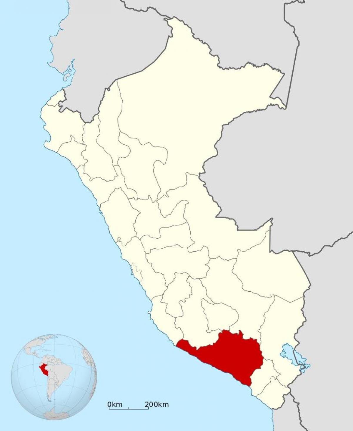 mappa di arequipa, Perù