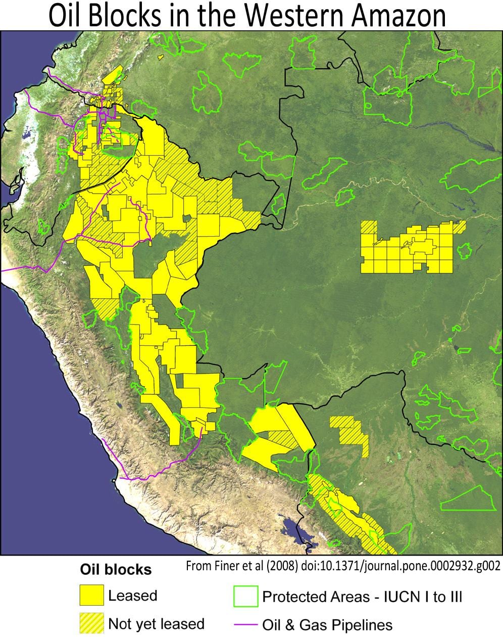 Perù foresta amazzonica mappa