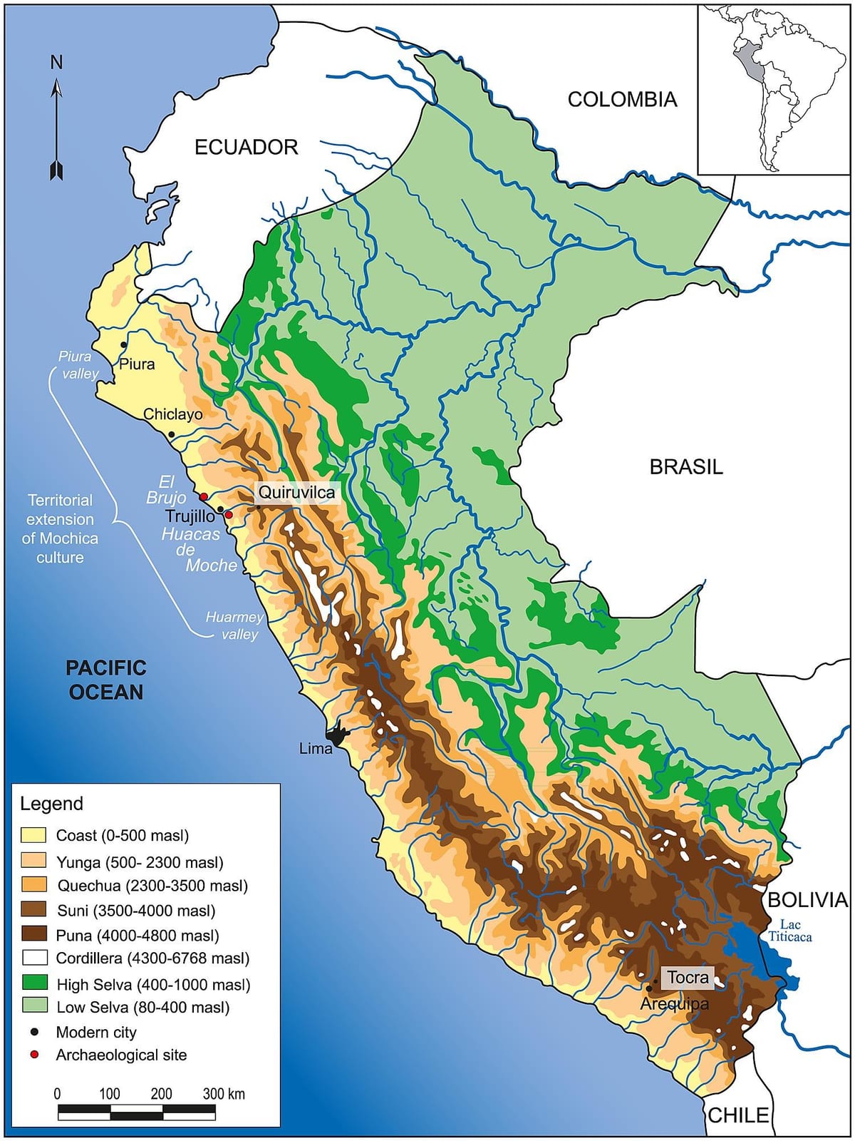 Perù geografia mappa