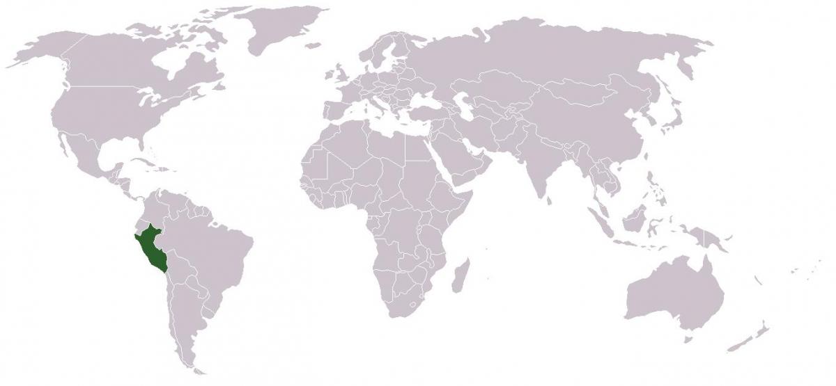 mappa del Perù globale