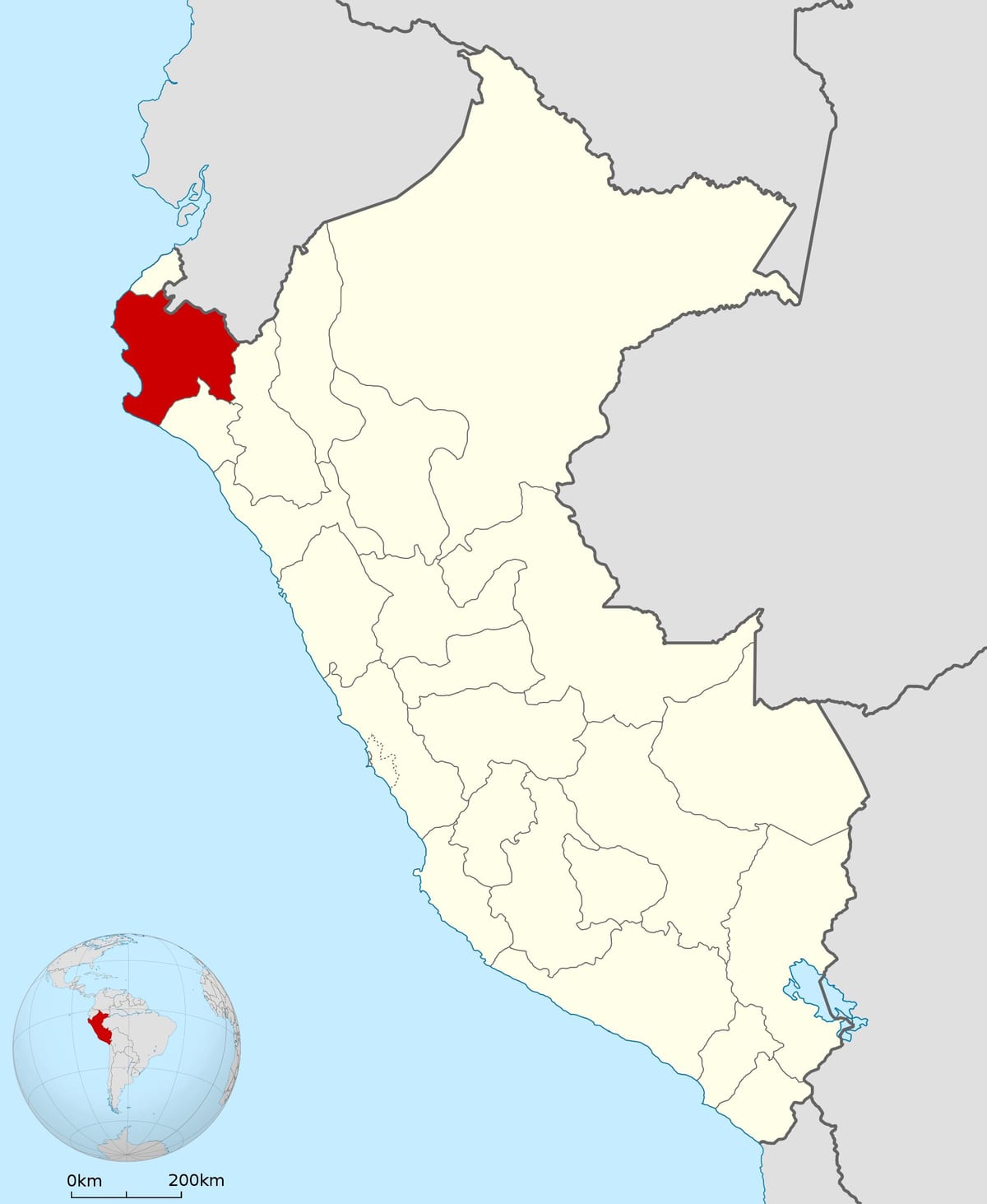 mappa di piura (Perù