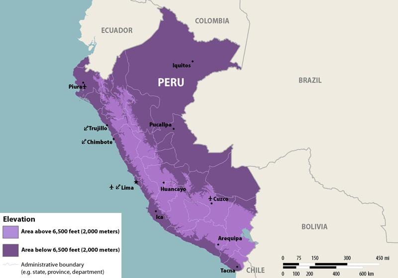 mappa di zika Perù