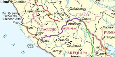 Mappa di cusco, Perù