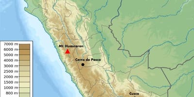 Altitudine mappa Perù
