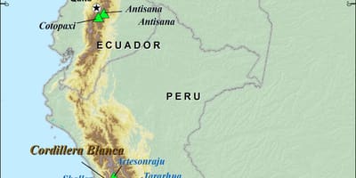 Ande peruviane mappa