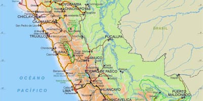 Mappa del Perù strada