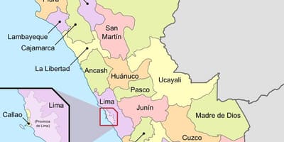 Mappa del deserto Peruviano